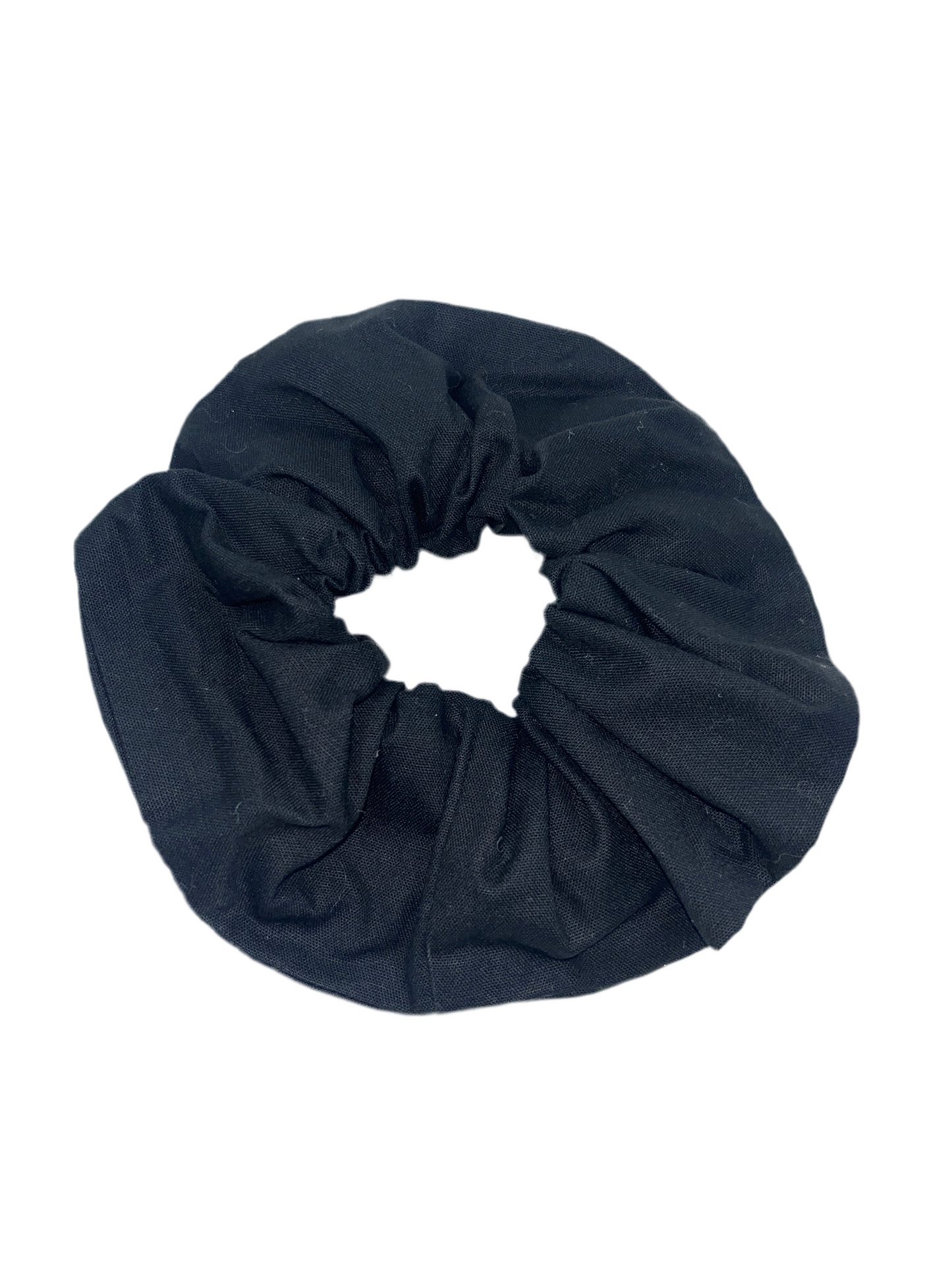 Black Wide Scrunchie