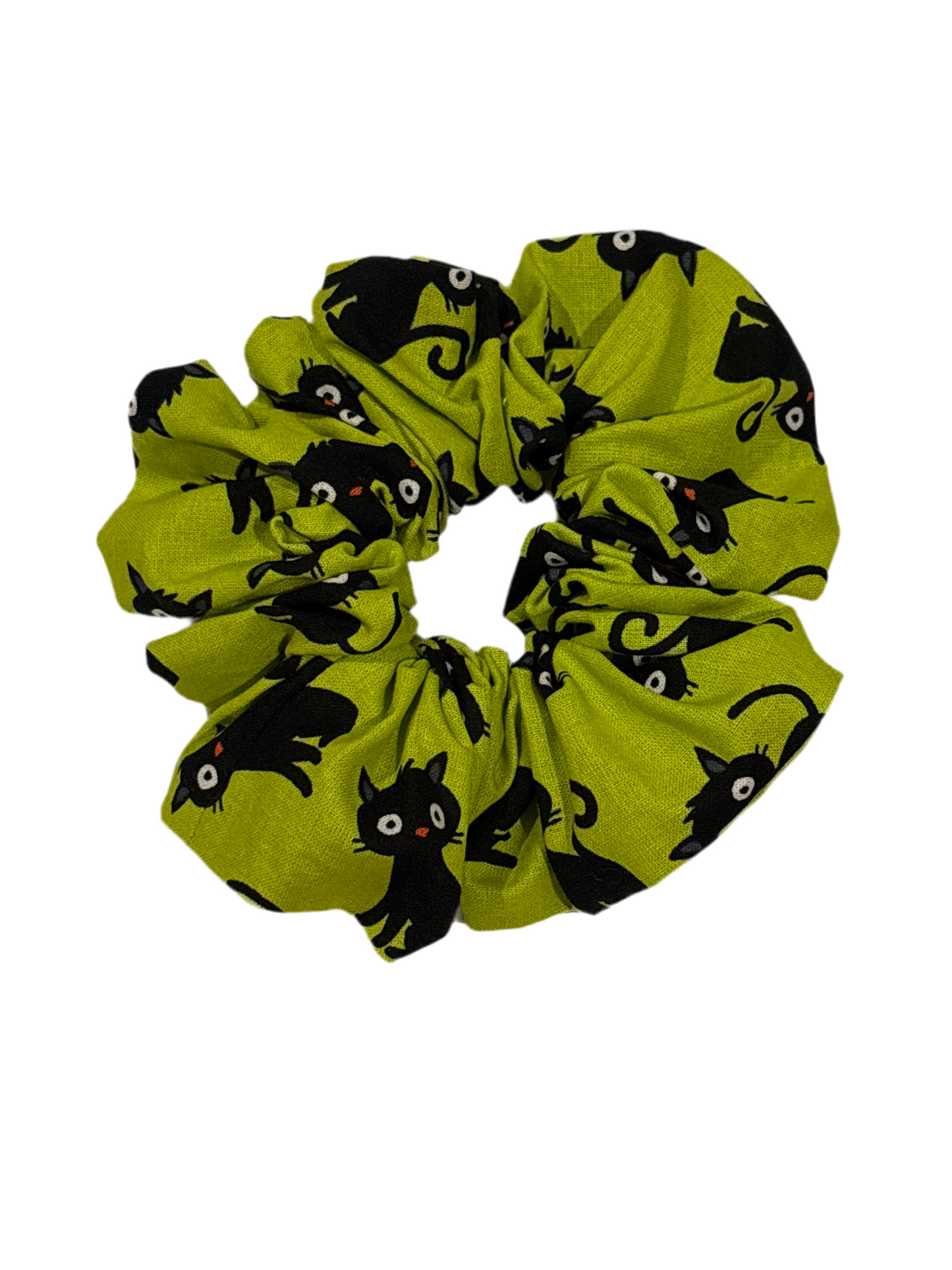 Large Black Cat Scrunchie
