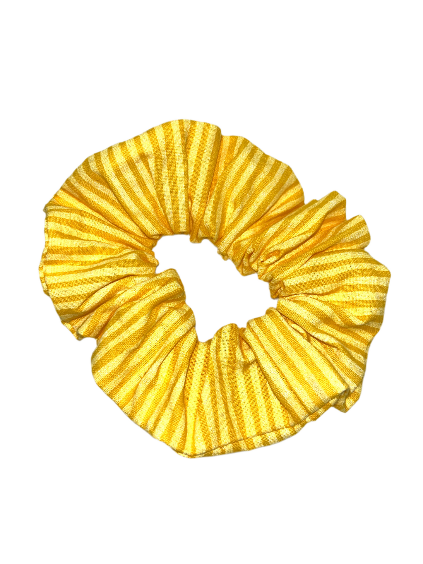 Yellow Stripes Scrunchie