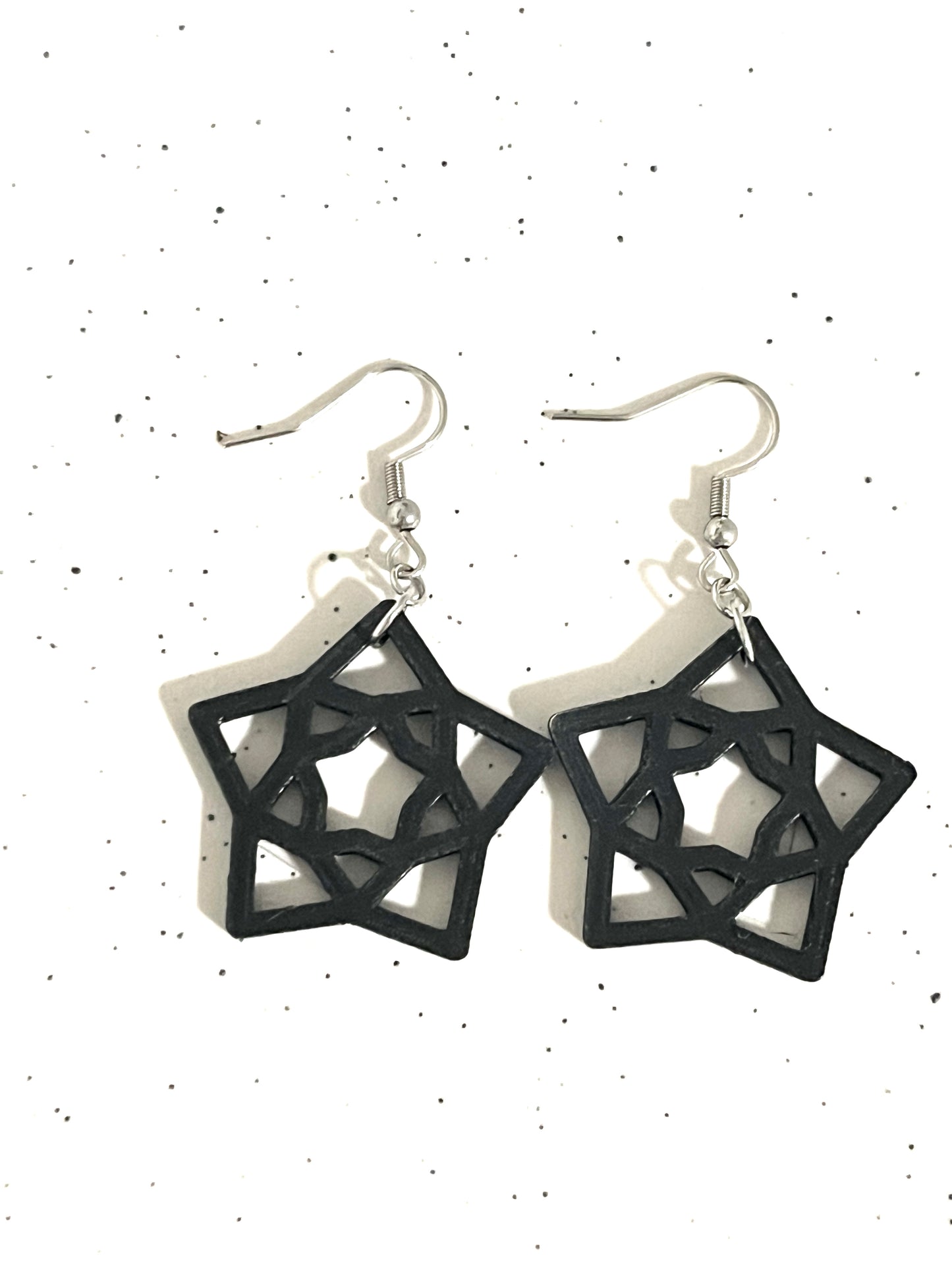 Star Dangles Black