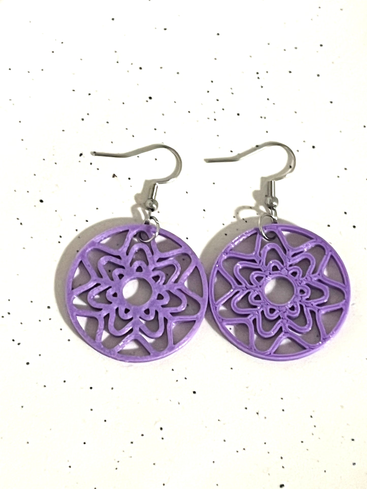 Ditsy Flower Dangles Purple