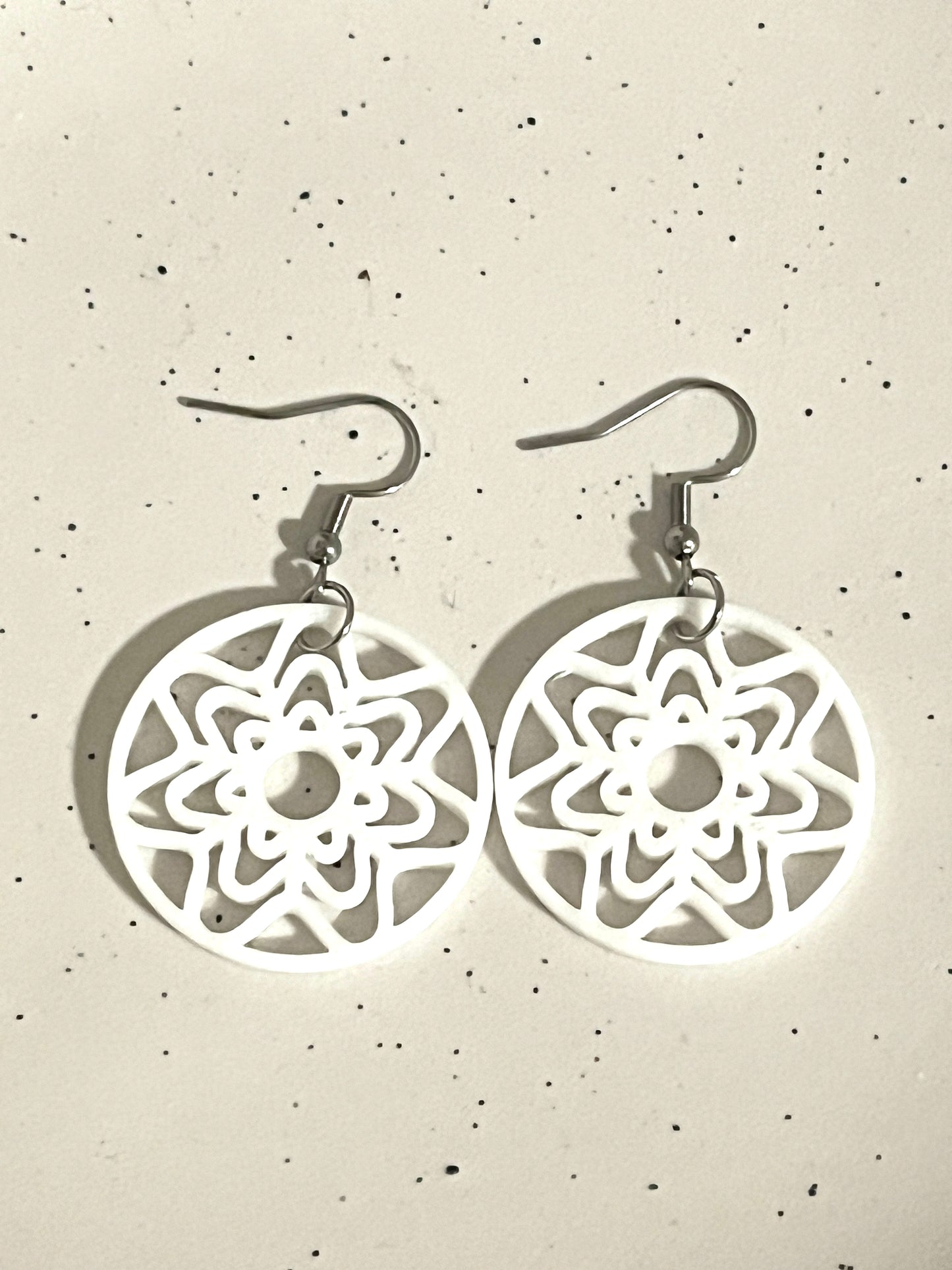 Ditsy Flower Dangles White