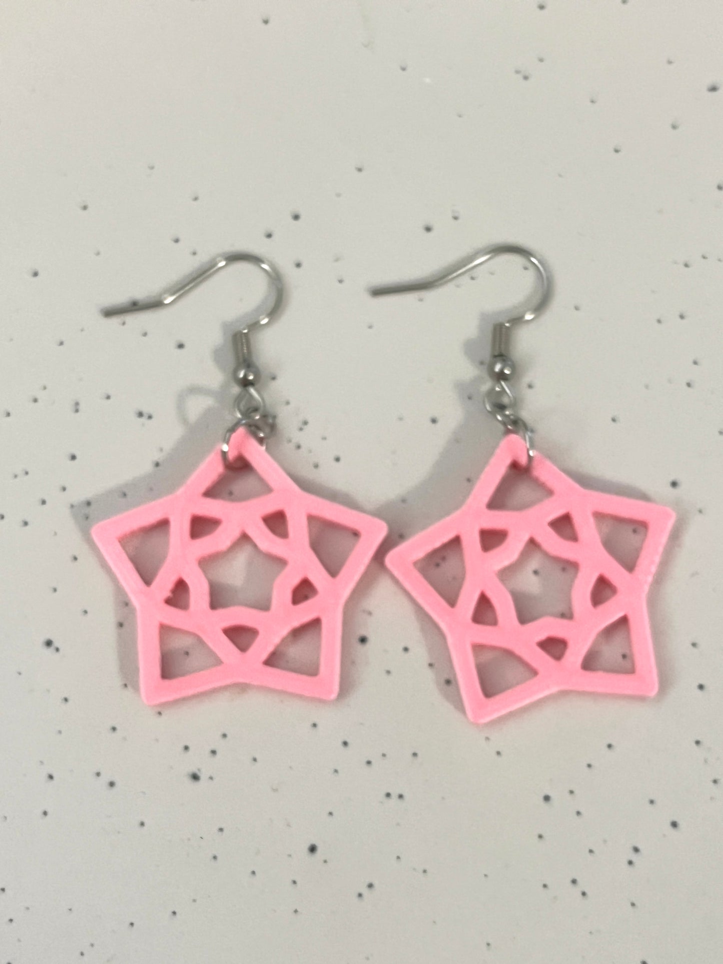 Star Dangles Pink
