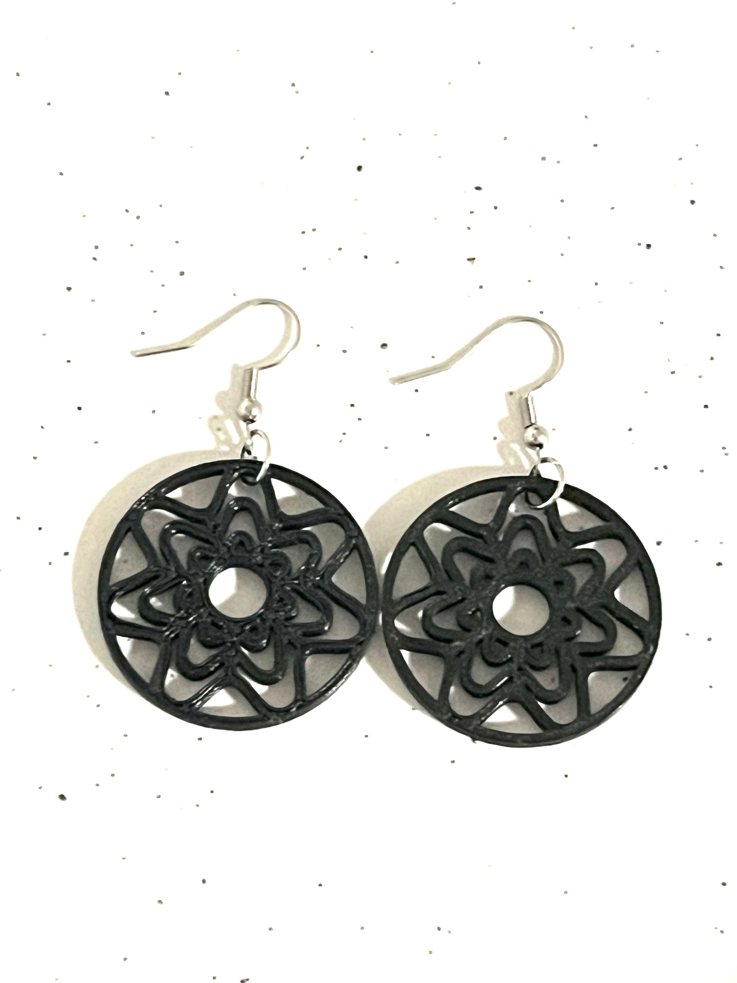 Ditsy Flower Dangles Black