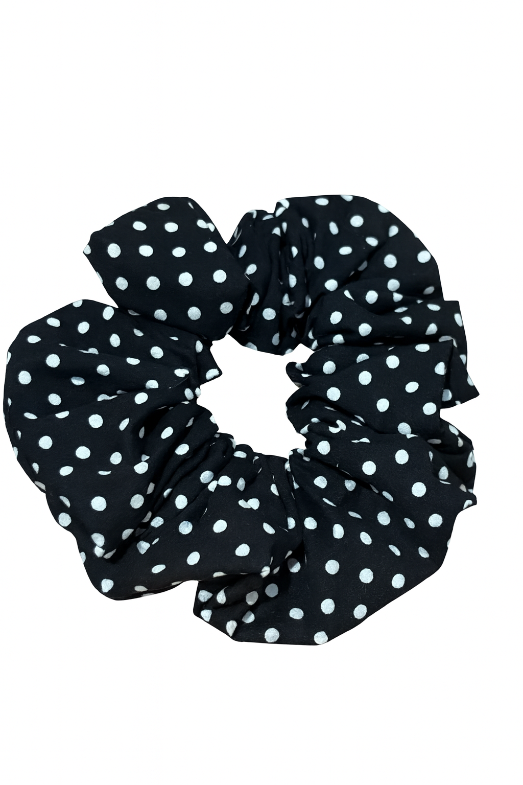 Black & White Spot Large Scrunchie