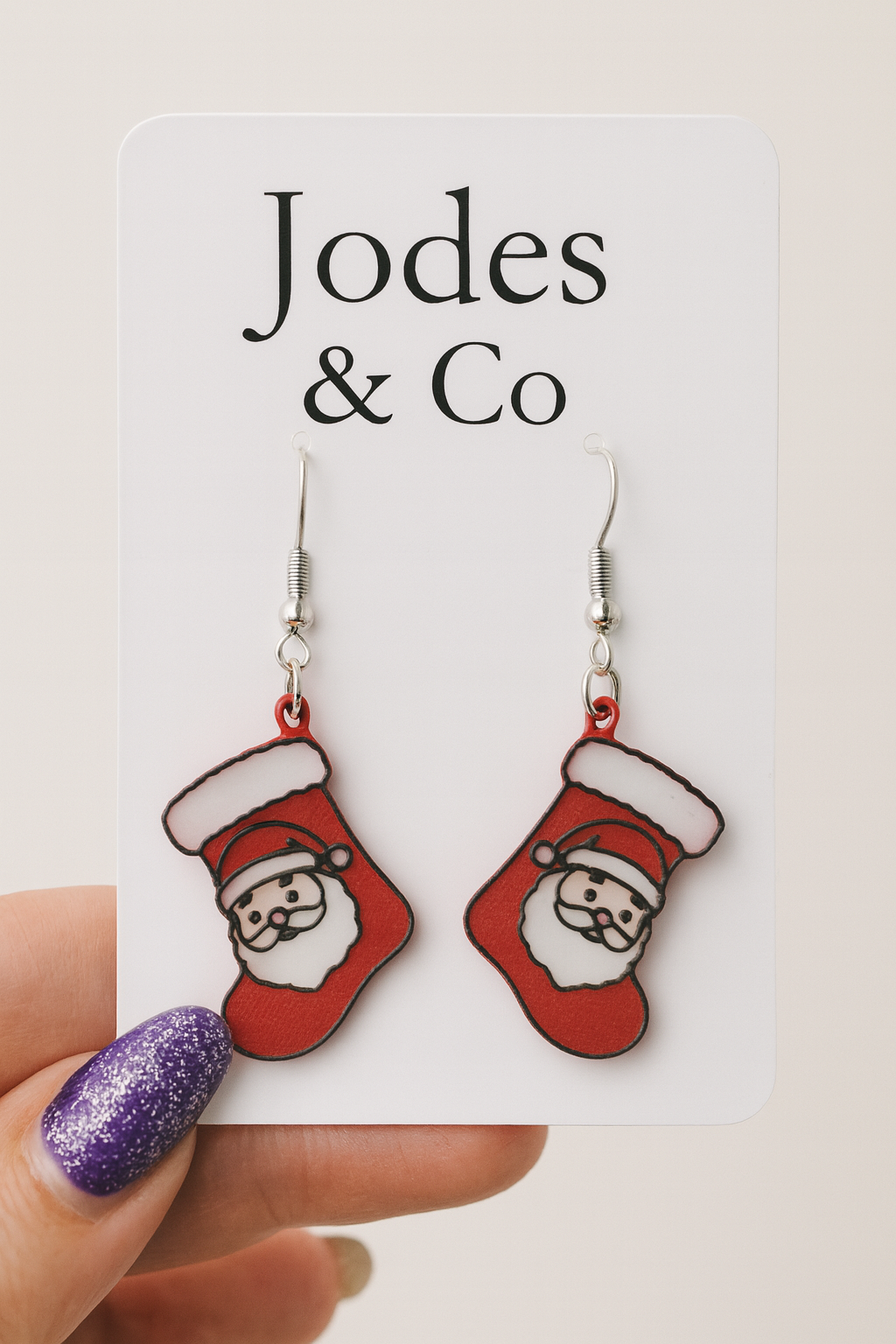 Santa Stocking Earrings
