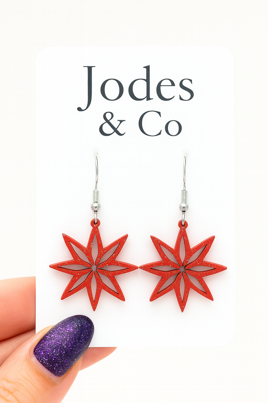 Sparkly Star Earrings