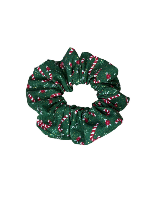 Sparkly Candy Cane Scrunchie