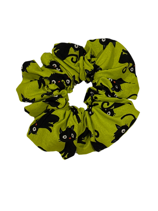 Large Black Cat Scrunchie