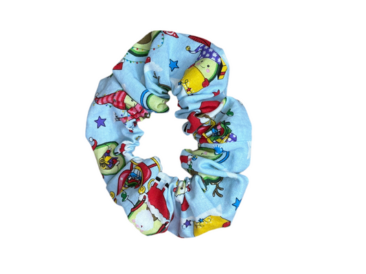 Christmas Avocado Scrunchie