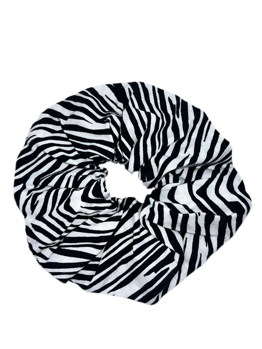 Zebra Wide Scrunchie
