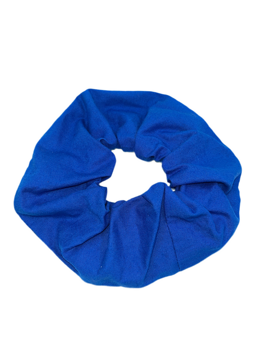 Royal Blue Wide Scrunchie