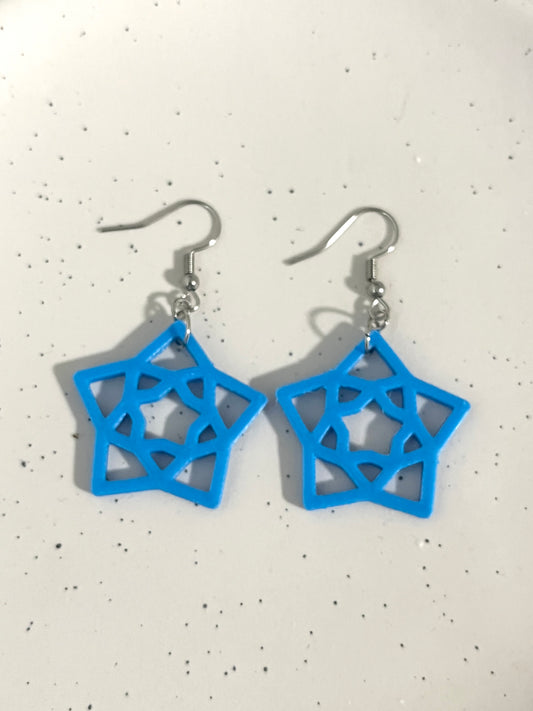 Star Dangles Blue