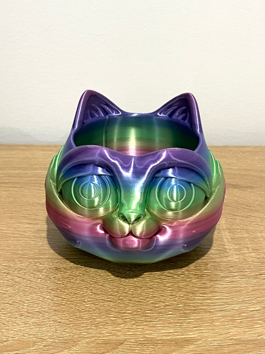 Cat Planter - Rainbow