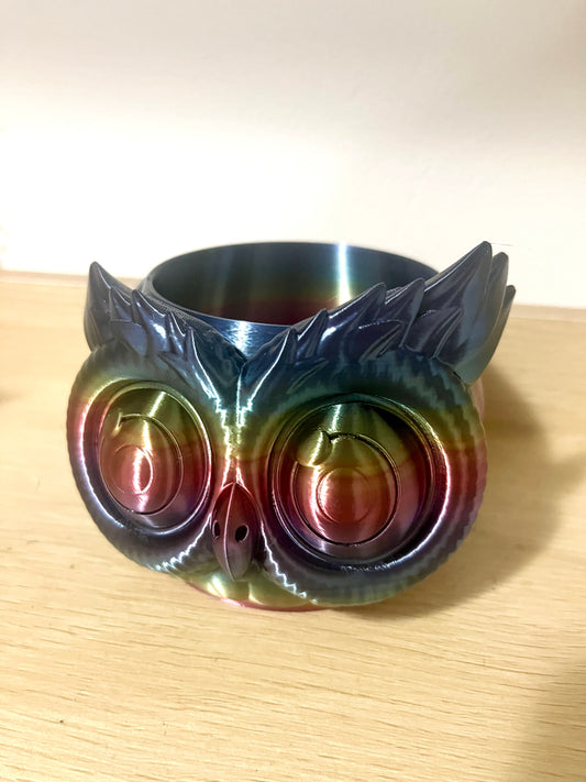 Owl Planter Rainbow