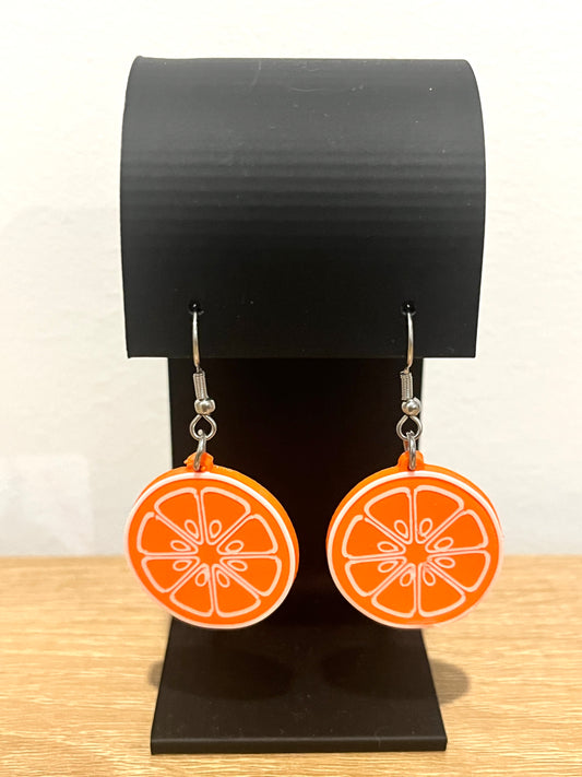 Orange Slice Earrings
