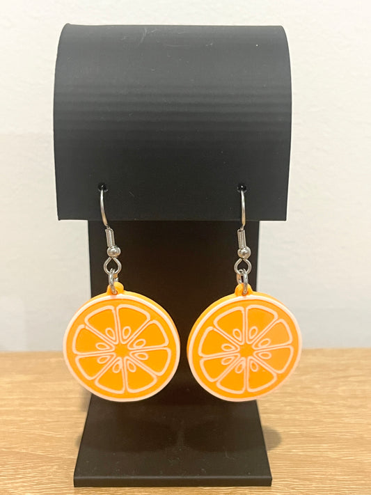 Mandarin Slice Earrings