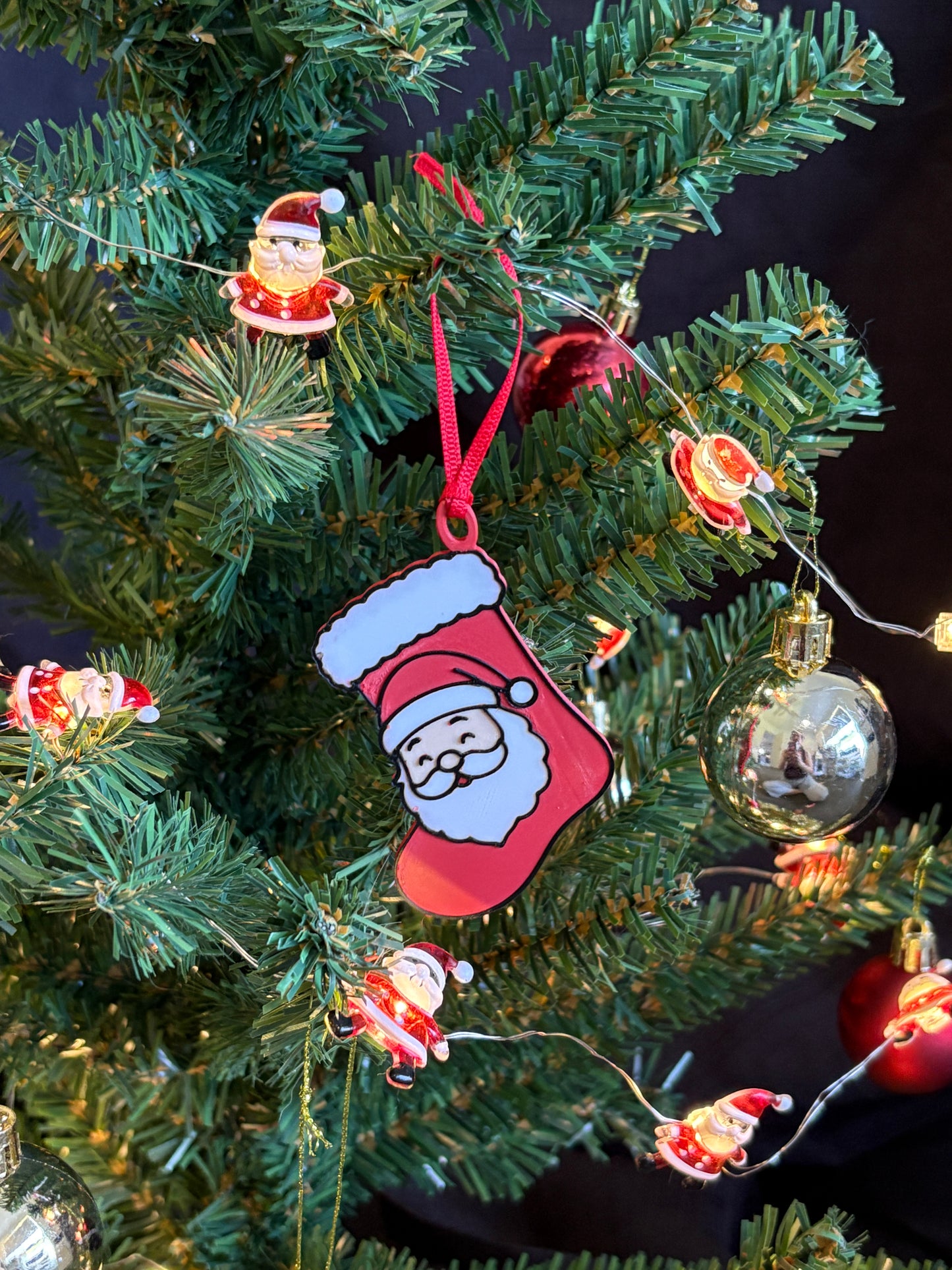 Santa Stocking Ornament
