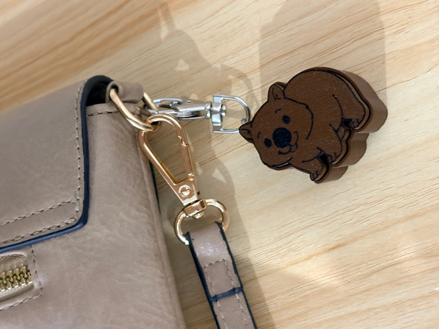Wombat Clicker Keyring