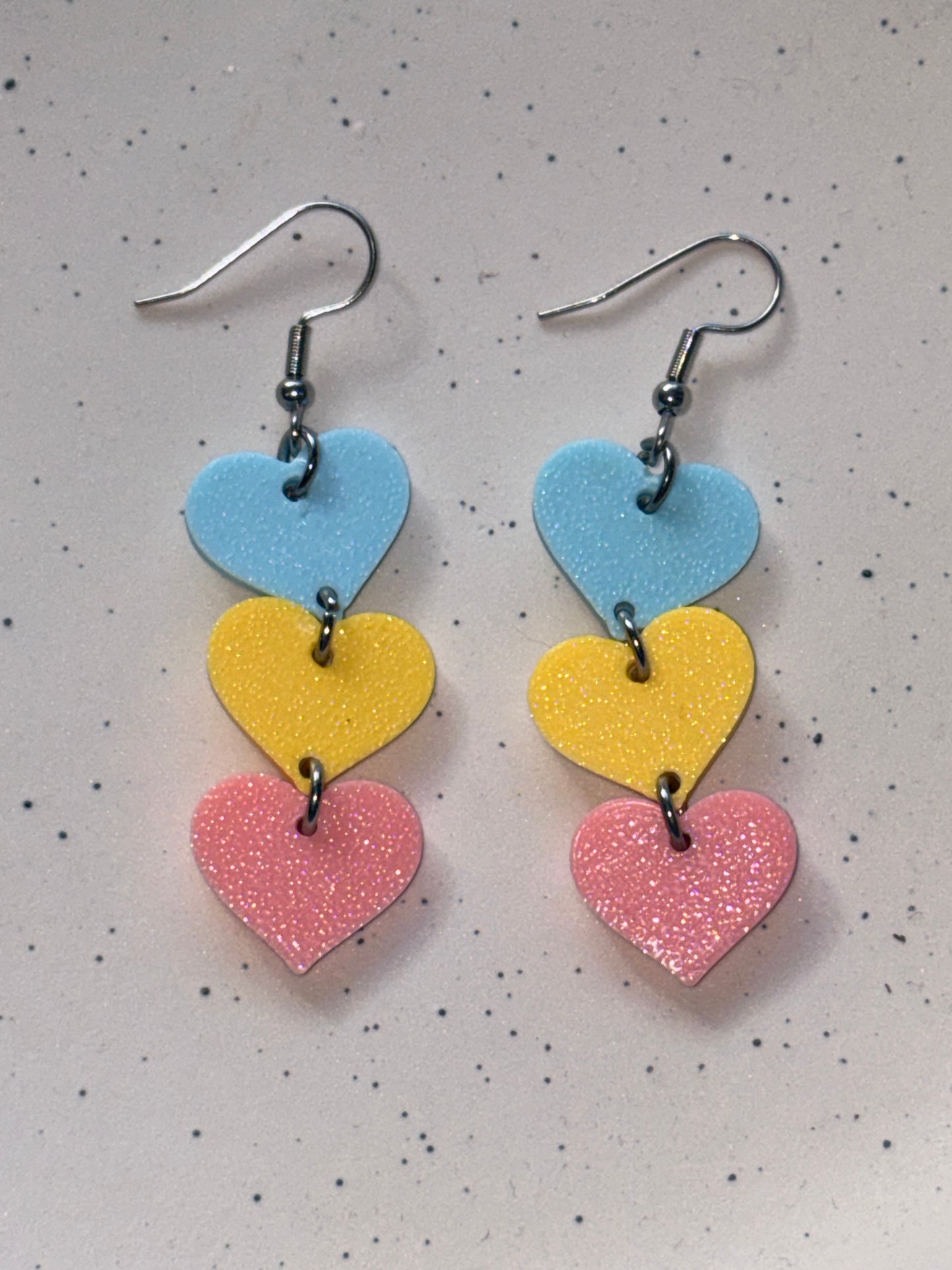 Heart Trio Earrings