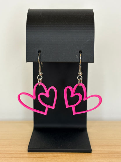 2 Hearts Earrings