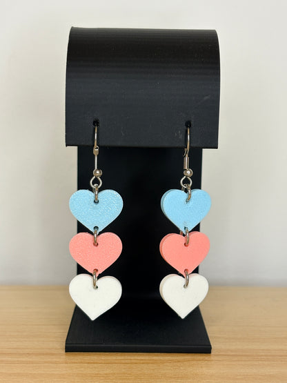 Heart Trio Earrings