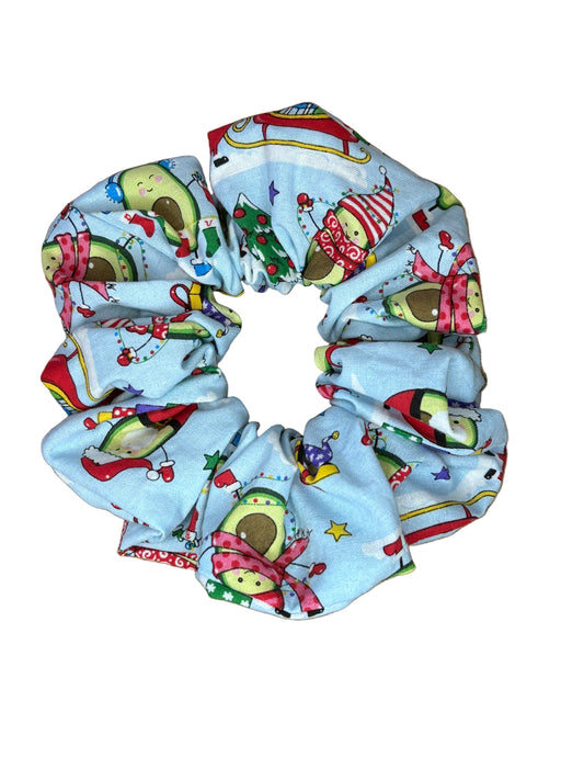 Large Christmas Avocado Scrunchie