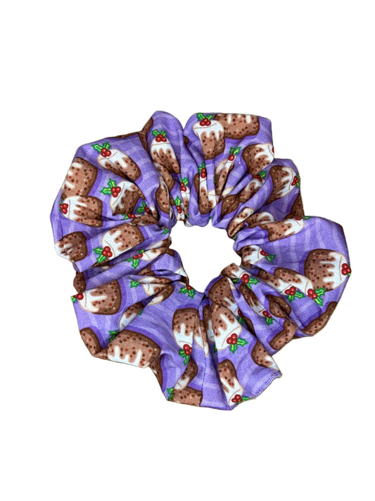 Large Purple Pudding Scrunchie