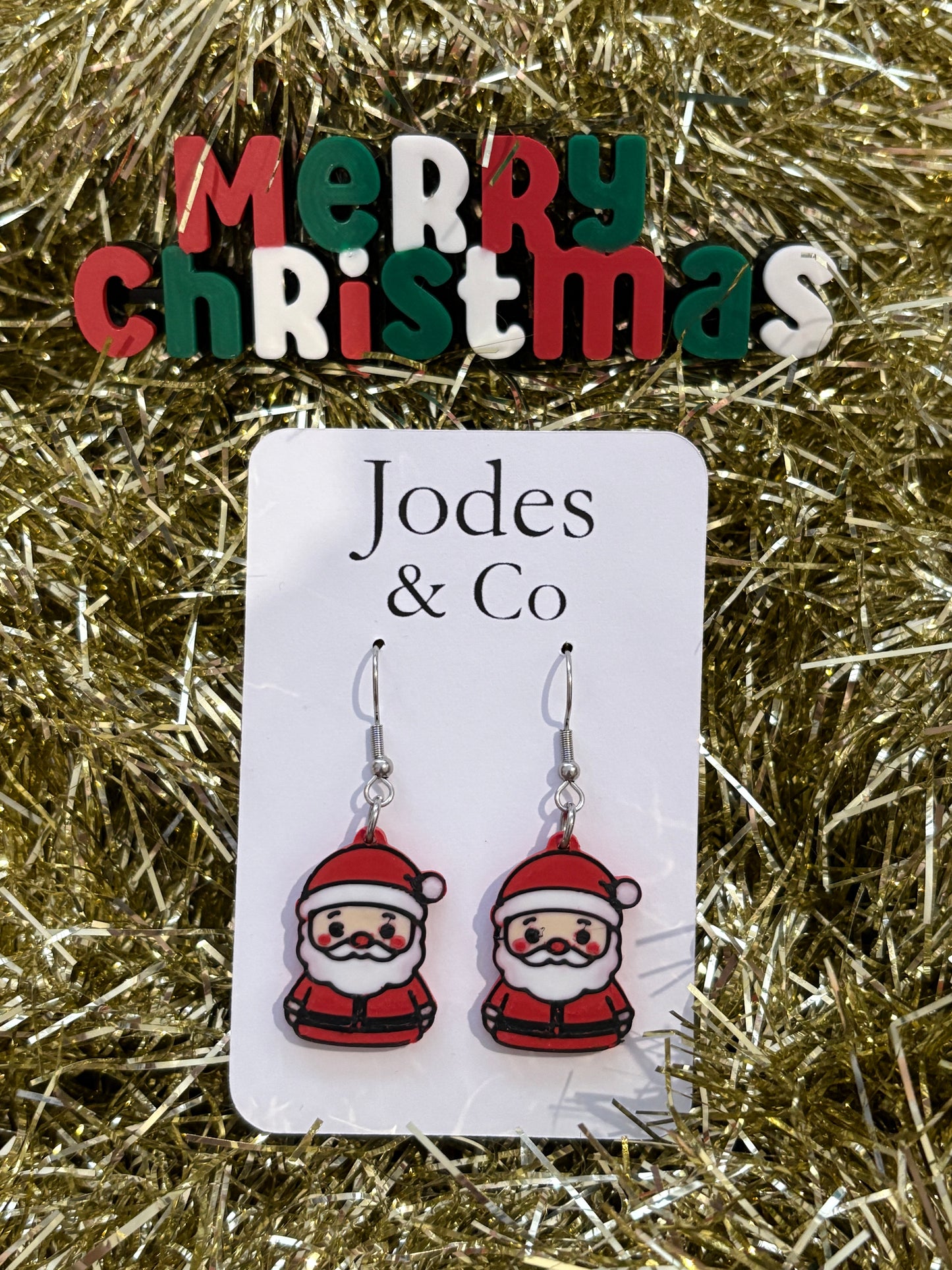 Santa Earrings